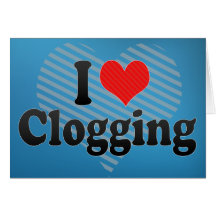 I Love Clogging Card
