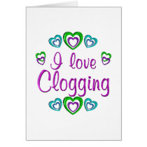I Love Clogging cards