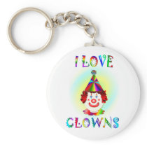 I Love Clowns keychains