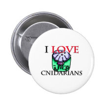 I Love Cnidarians Pinback Button