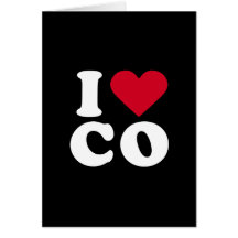 I LOVE CO GREETING CARDS