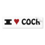 I love cock! bumper sticker