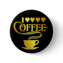 I LOVE COFFEE PIN