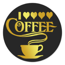 I LOVE COFFEE STICKER