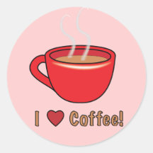 I Love Coffee! Sticker