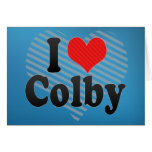 I Love Colby Greeting Cards