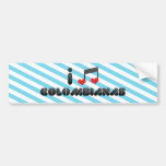 I Love Colombianas Bumper Sticker