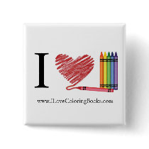 I Love Colouring Button