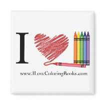 I Love Colouring Magnet