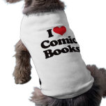 I Love Comic Books pet clothing