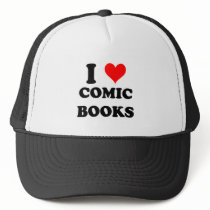 I Love Comic Books Hat