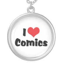 I Love Comics Personalized Necklace