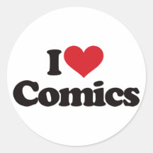 I Love Comics Sticker