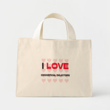 I LOVE COMMERCIAL SOLICITORS TOTE BAG