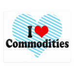 I Love Commodities Postcard