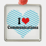 I Love Communications Christmas Tree Ornament