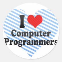 I Love Computer Programmers Sticker