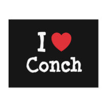 I love Conch heart T-Shirt Post Card