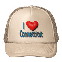 I Love Connecticut Mesh Hat