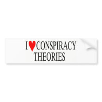 I Love Conspiracy Theories Bumper Sticker