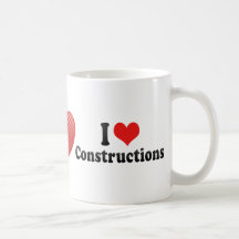I Love Constructions Mug