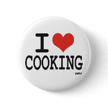 I LOVE COOKING BUTTONS