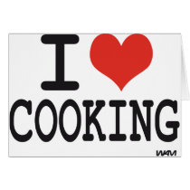 I LOVE COOKING CARD