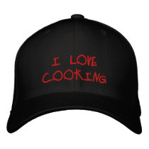 I Love Cooking Embroidered Hat