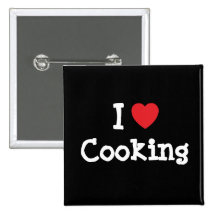 I love Cooking heart custom personalized Pins