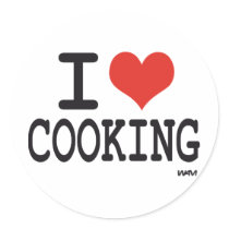 I LOVE COOKING STICKERS