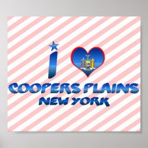 I love Coopers Plains, New York Print