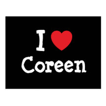 I love Coreen heart T-Shirt Post Card