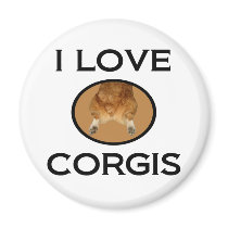 I Love Corgis Magnet