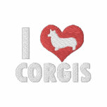 I Love Corgis Women's Embroidered Shirt