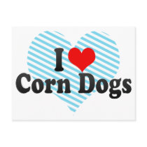 I Love Corn Dogs Post Cards