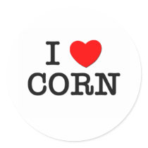 I Love CORN ( food ) stickers