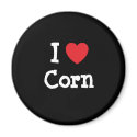 I love Corn heart T-Shirt magnets