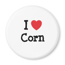 I love Corn heart T-Shirt Magnet