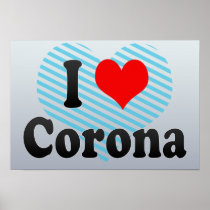 I Love Corona, United States Poster