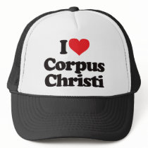 I Love Corpus Christi Mesh Hats