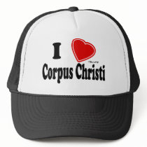 I Love Corpus Christi Mesh Hats