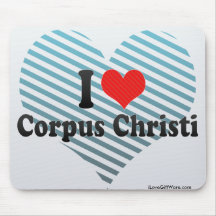 I Love Corpus Christi Mousepads
