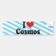 I Love Cosmos Bumper Stickers