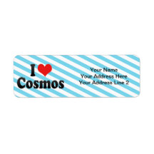 I Love Cosmos Return Address Labels