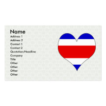 I Love Costa Rica Business Cards