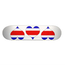 I Love Costa Rica Skate Deck