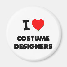 I Love Costume Designers Fridge Magnets