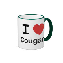 I Love Cougars Coffee Mug