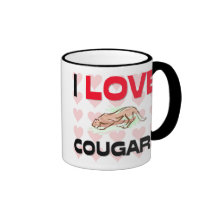 I Love Cougars Coffee Mug