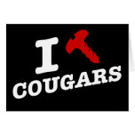 I love cougars - cougar hunter cards